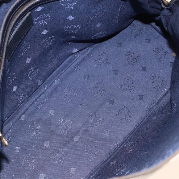 MCM Vicetos Logogram Hand Bag PVC 2way White - Picture 9 of 15